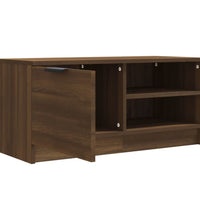 TV-Schrank Braun Eichen-Optik 80x35x36,5 cm Holzwerkstoff