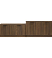 TV-Schrank Braun Eichen-Optik 158,5x36x45 cm Holzwerkstoff