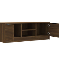 TV-Schrank Braun Eichen-Optik 102x35x36,5 cm Holzwerkstoff