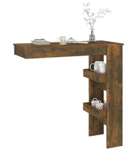 Wand-Bartisch Räuchereiche 102x45x103,5 cm Holzwerkstoff