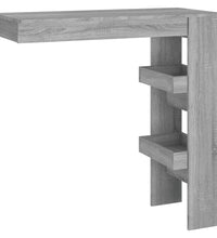 Wand-Bartisch Grau Sonoma 102x45x103,5 cm Holzwerkstoff