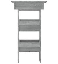 Wand-Bartisch Grau Sonoma 102x45x103,5 cm Holzwerkstoff