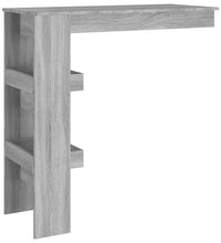 Wand-Bartisch Grau Sonoma 102x45x103,5 cm Holzwerkstoff
