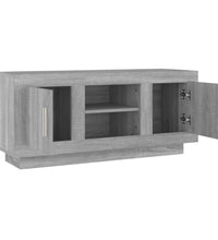 TV-Schrank Grau Sonoma 102x35x45 cm Holzwerkstoff