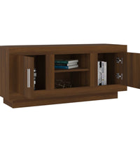 TV-Schrank Braun Eichen-Optik 102x35x45 cm Holzwerkstoff