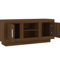 TV-Schrank Braun Eichen-Optik 102x35x45 cm Holzwerkstoff