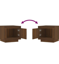 Couchtisch Braun Eichen-Optik 51x50x45 cm Holzwerkstoff