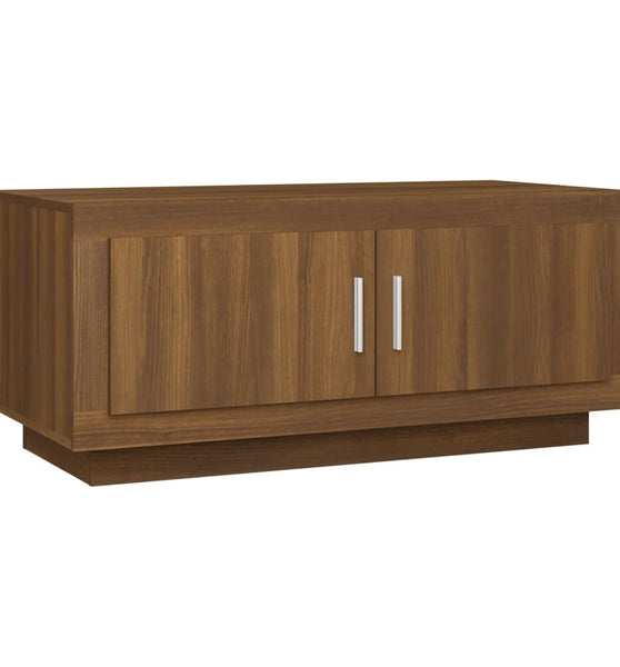 Couchtisch Braun Eichen-Optik 102x50x45 cm Holzwerkstoff