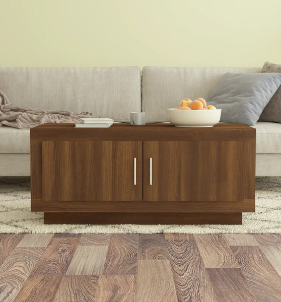 Couchtisch Braun Eichen-Optik 102x50x45 cm Holzwerkstoff