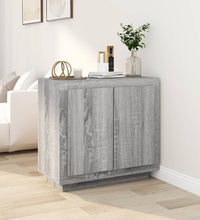 Sideboard Grau Sonoma 80x40x75 cm Holzwerkstoff