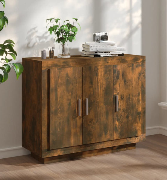 Sideboard Räuchereiche 92x35x75 cm Holzwerkstoff