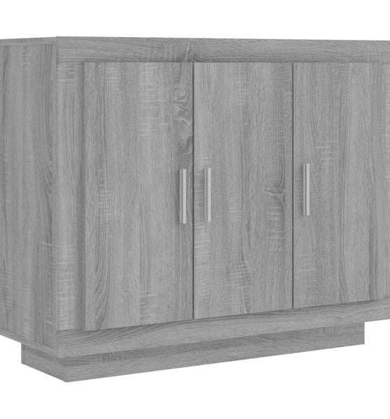 Sideboard Grau Sonoma 92x35x75 cm Holzwerkstoff