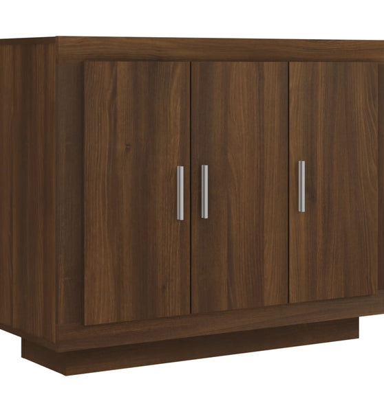 Sideboard Braun Eichen-Optik 92x35x75 cm Holzwerkstoff