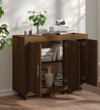 Sideboard Braun Eichen-Optik 92x35x75 cm Holzwerkstoff