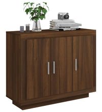 Sideboard Braun Eichen-Optik 92x35x75 cm Holzwerkstoff