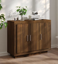 Sideboard Braun Eichen-Optik 92x35x75 cm Holzwerkstoff