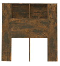 Kopfteil mit Ablagen Räuchereiche 100x18,5x104,5 cm