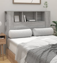 Kopfteil mit Ablagen Grau Sonoma 120x18,5x102,5 cm
