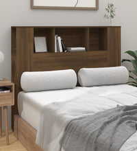 Kopfteil mit Ablagen Braun Eichen-Optik 120x18,5x102,5 cm