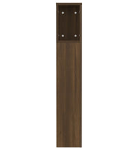 Kopfteil mit Ablagen Braun Eichen-Optik 120x18,5x102,5 cm
