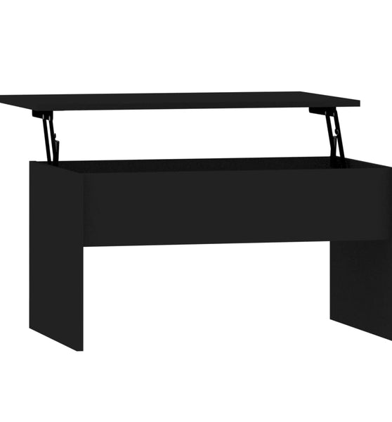 Couchtisch Schwarz 80x50,5x41,5 cm Holzwerkstoff