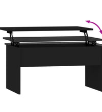 Couchtisch Schwarz 80x50,5x41,5 cm Holzwerkstoff