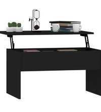 Couchtisch Schwarz 80x50,5x41,5 cm Holzwerkstoff