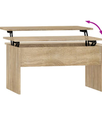 Couchtisch Sonoma-Eiche 80x50,5x41,5 cm Holzwerkstoff