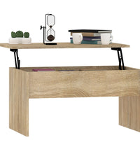 Couchtisch Sonoma-Eiche 80x50,5x41,5 cm Holzwerkstoff