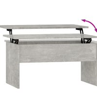 Couchtisch Betongrau 80x50,5x41,5 cm Holzwerkstoff