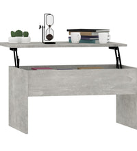 Couchtisch Betongrau 80x50,5x41,5 cm Holzwerkstoff