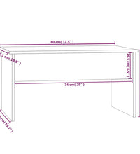 Couchtisch Betongrau 80x50,5x41,5 cm Holzwerkstoff
