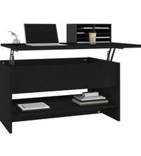 Couchtisch Schwarz 80x50x40 cm Holzwerkstoff