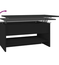 Couchtisch Schwarz 80x50x40 cm Holzwerkstoff