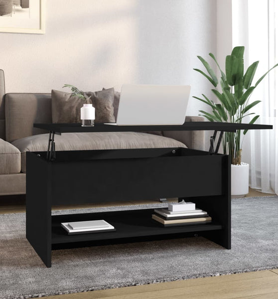 Couchtisch Schwarz 80x50x40 cm Holzwerkstoff