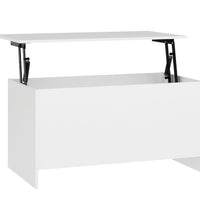Couchtisch Weiß 102x55,5x52,5 cm Holzwerkstoff