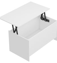 Couchtisch Weiß 102x55,5x52,5 cm Holzwerkstoff