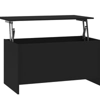 Couchtisch Schwarz 102x55,5x52,5 cm Holzwerkstoff