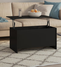 Couchtisch Schwarz 102x55,5x52,5 cm Holzwerkstoff