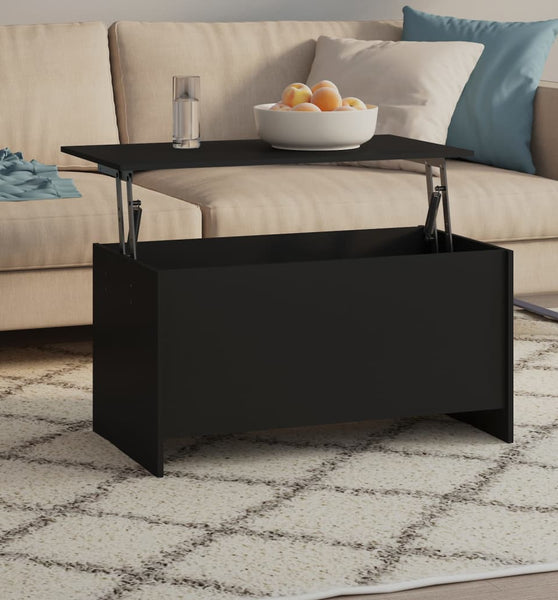 Couchtisch Schwarz 102x55,5x52,5 cm Holzwerkstoff