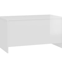 Couchtisch Hochglanz-Weiß 102x55,5x52,5 cm Holzwerkstoff