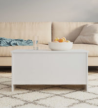Couchtisch Hochglanz-Weiß 102x55,5x52,5 cm Holzwerkstoff