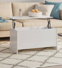 Couchtisch Hochglanz-Weiß 102x55,5x52,5 cm Holzwerkstoff