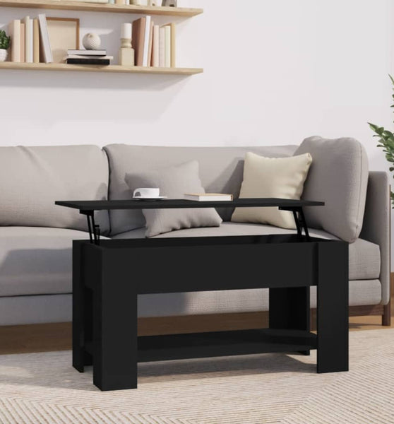 Couchtisch Schwarz 101x49x52 cm Holzwerkstoff
