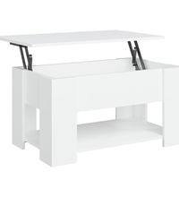 Couchtisch Weiß 79x49x41 cm Holzwerkstoff
