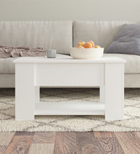 Couchtisch Weiß 79x49x41 cm Holzwerkstoff