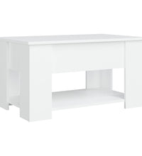 Couchtisch Weiß 79x49x41 cm Holzwerkstoff