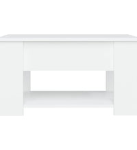Couchtisch Weiß 79x49x41 cm Holzwerkstoff
