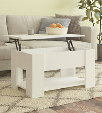 Couchtisch Weiß 79x49x41 cm Holzwerkstoff