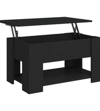 Couchtisch Schwarz 79x49x41 cm Holzwerkstoff